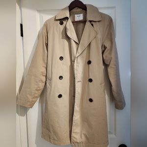 Beige old navy trench coat size XS